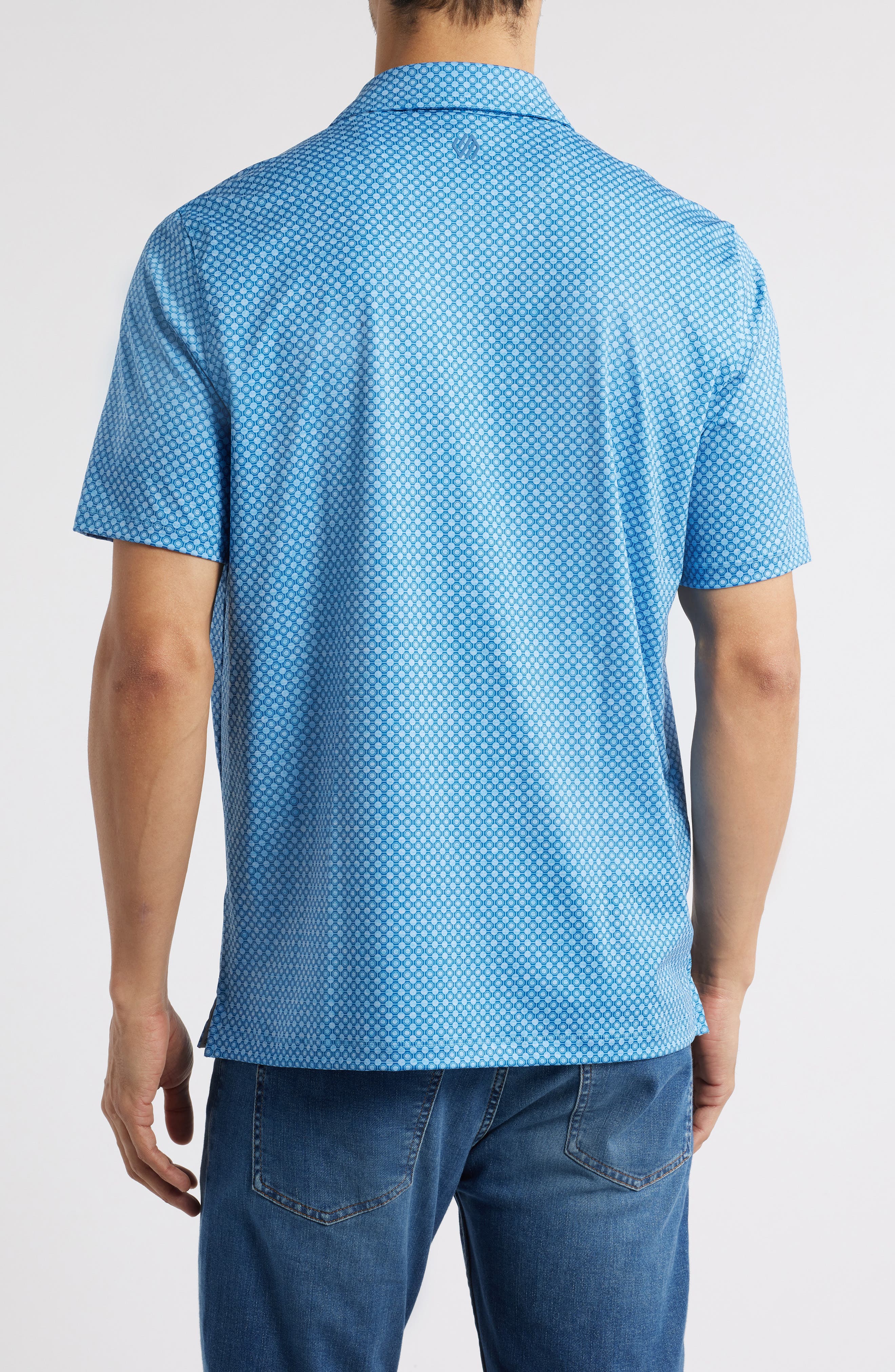 XC4 + Cool Degree Geo Print Performance Golf Polo - image 4