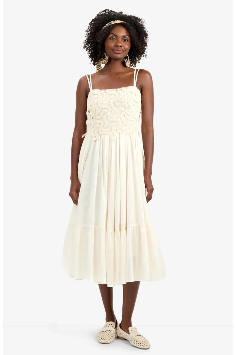 Bayo Sleeveless Cotton Dress, Alternate, color, Bonita Beige