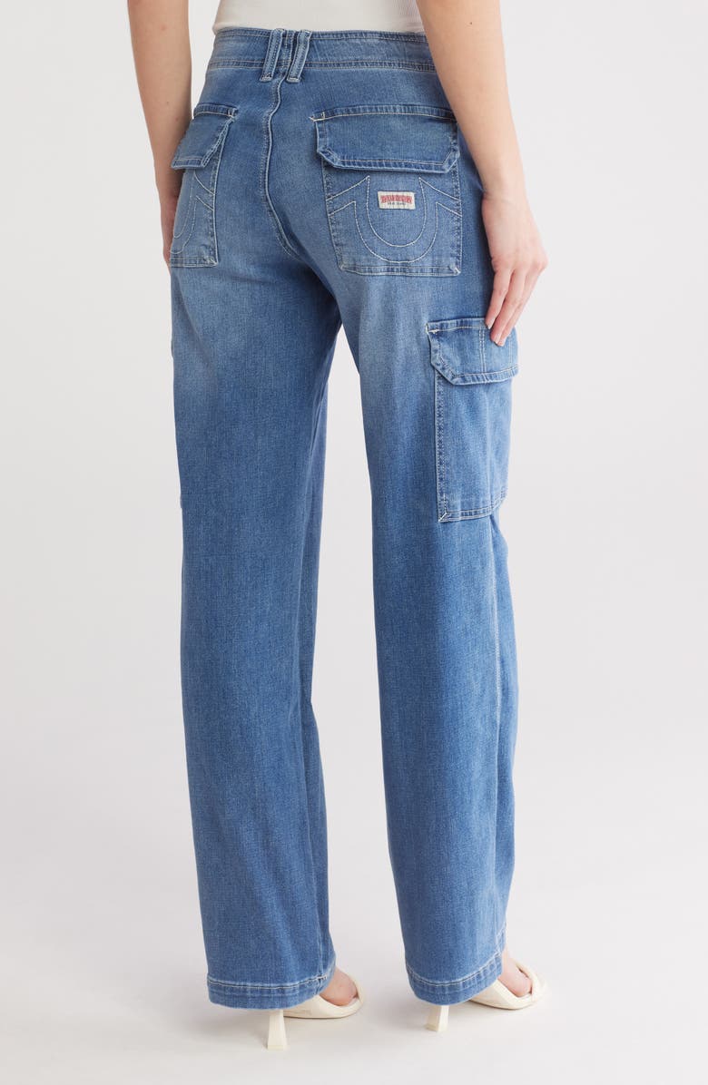 True Religion Cargo Denim Jeans, Alternate, color, 