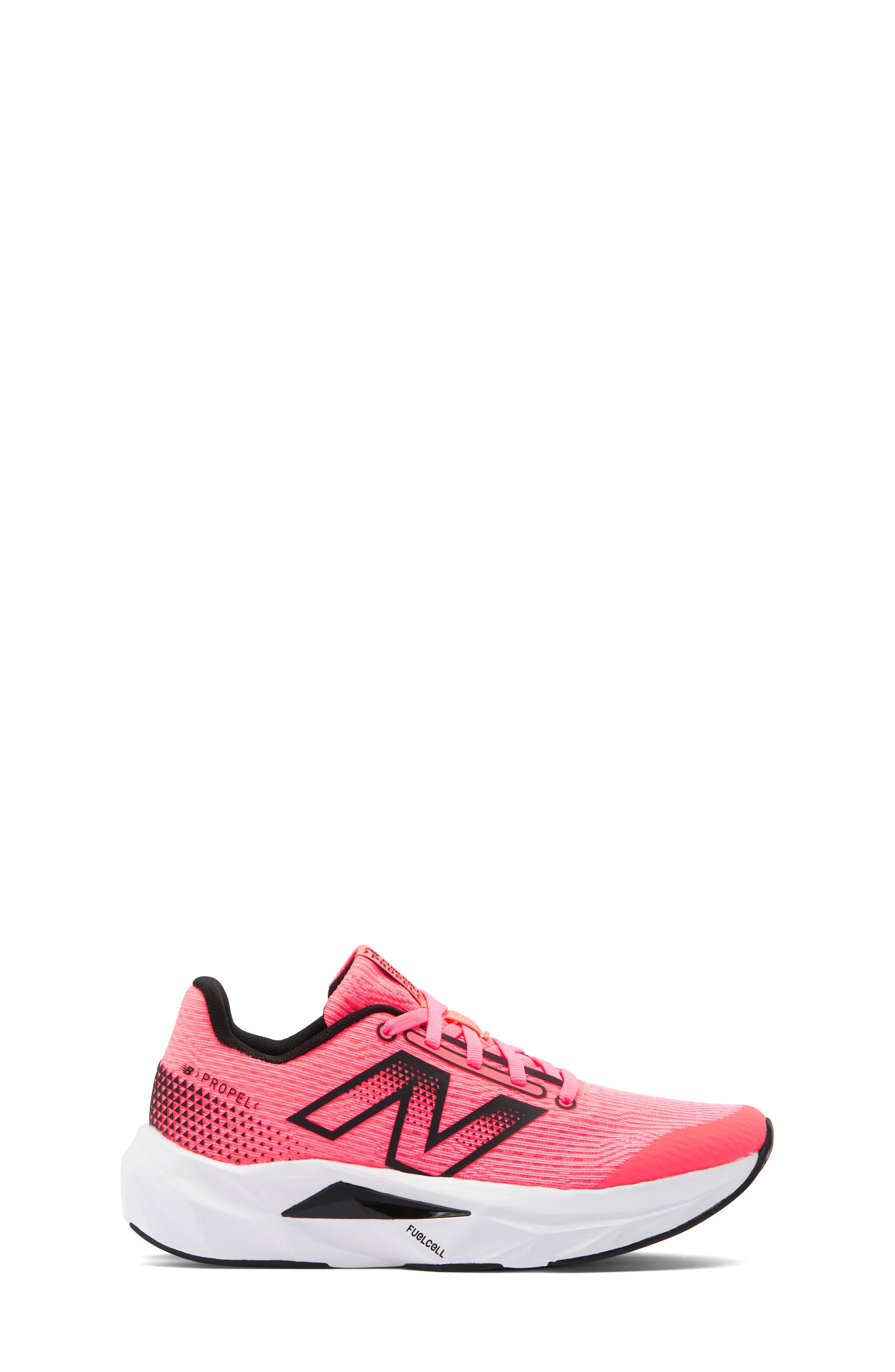 New Balance Kids
 FuelCell Propel v5 Running Shoe, Alternate, color, Ultra Pink/ Black