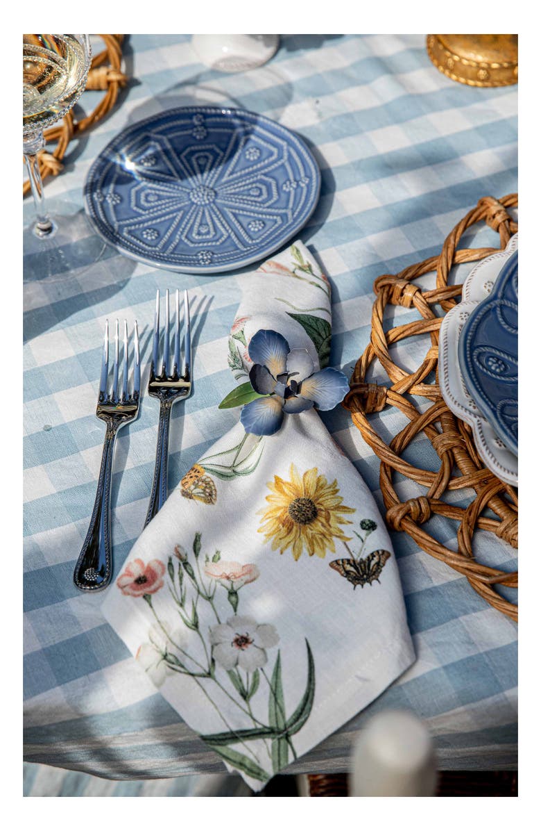 Juliska Floral Garden Set of 4 Linen Napkins, Alternate, color, Multi