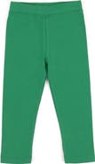 Leveret Girls Cotton Leggings, Solid Colors
