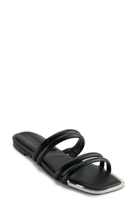 Square Toe Slide Sandal (Women)
