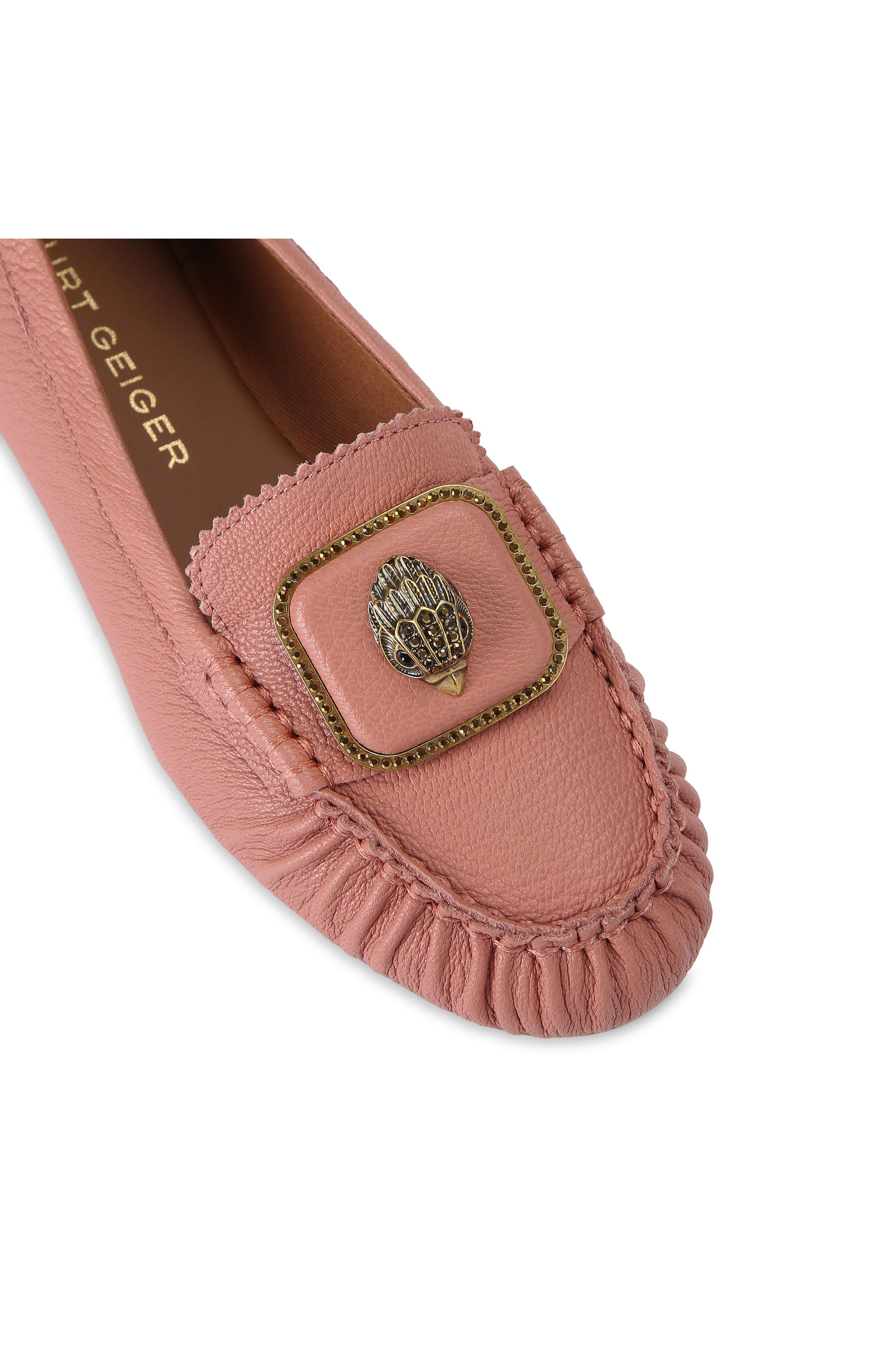 Kurt Geiger London Pimlico Leather Moccasin, Alternate, color, Light/ Pastel Pink