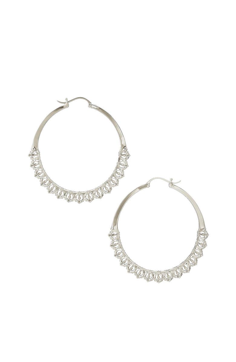 Astor & Orion Calla Hoops, Alternate, color, Silver
