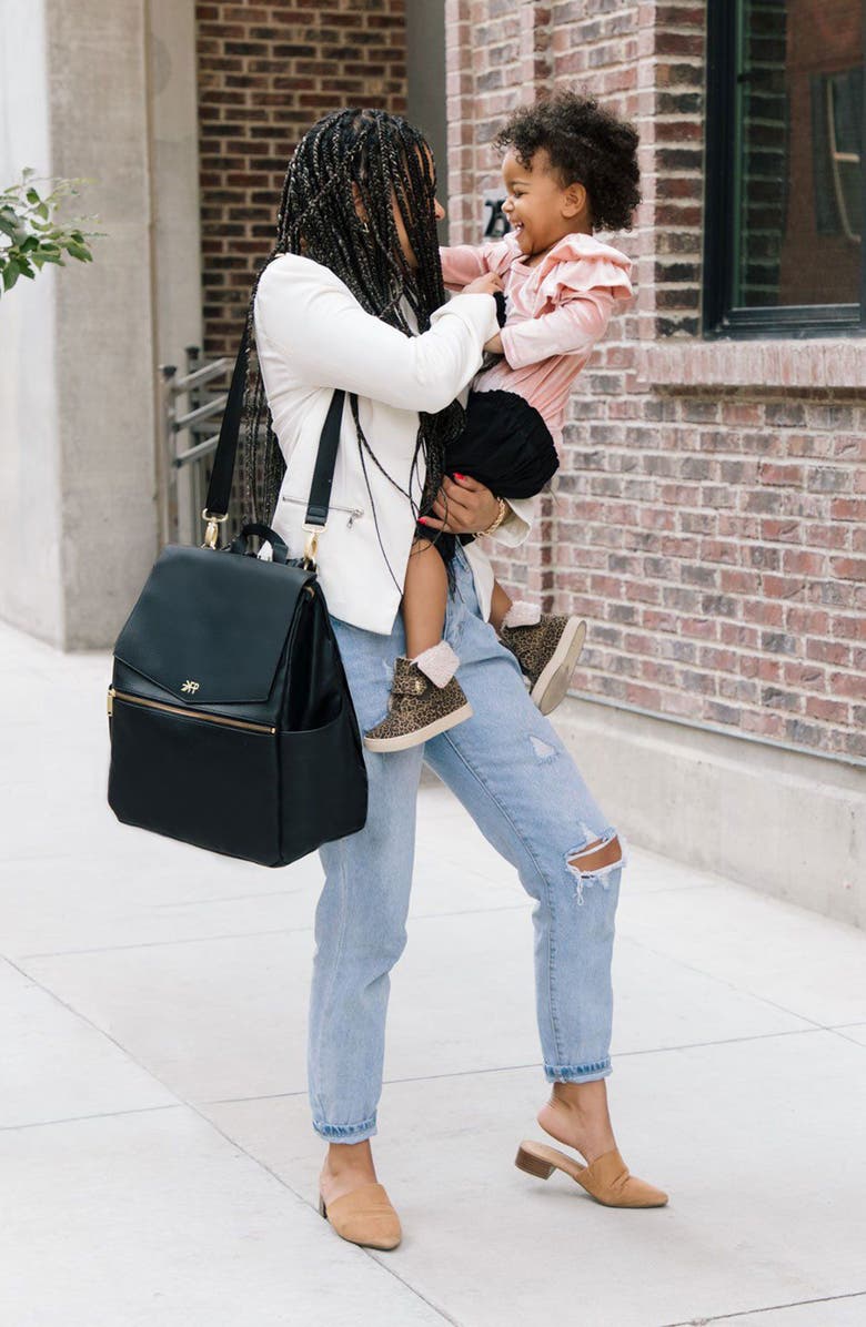 Freshly Picked Classic Diaper Backpack II, Alternate, color, Ebony