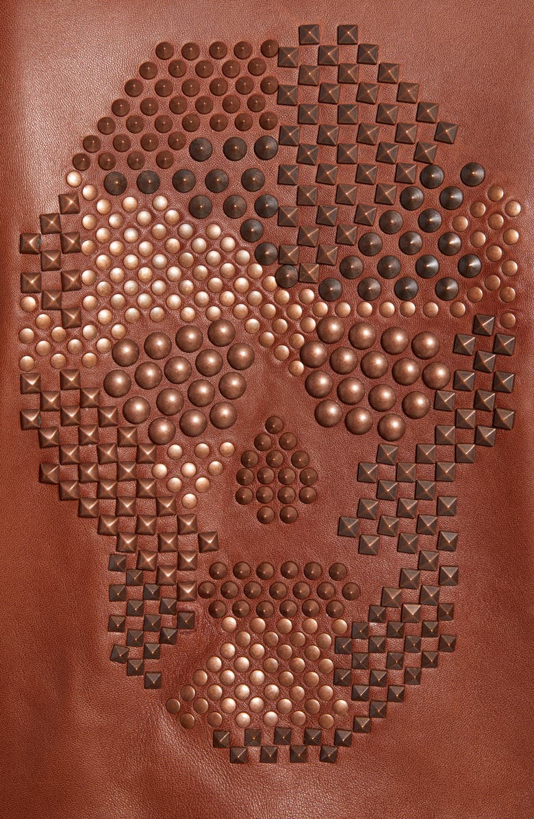 Robert Graham Roscoe Skull Studded Leather Jacket, Alternate, color,