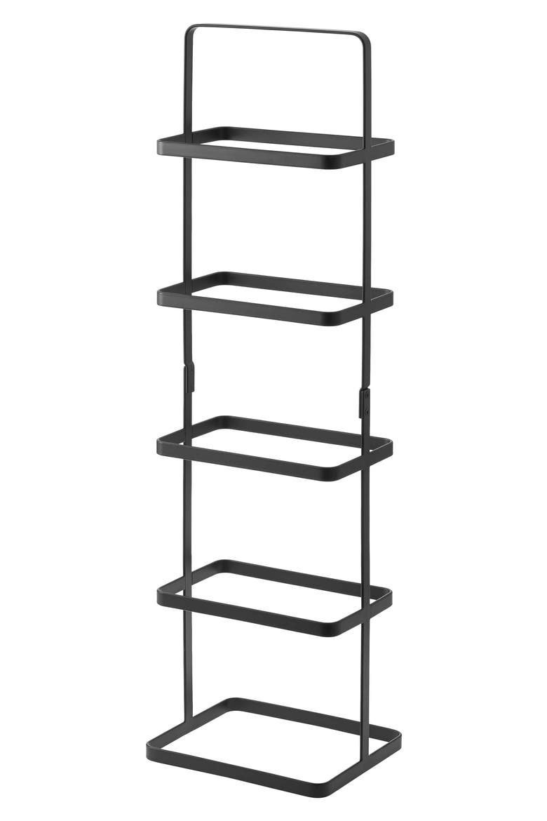 Steel Shoe Rack, Main, color, BLACK