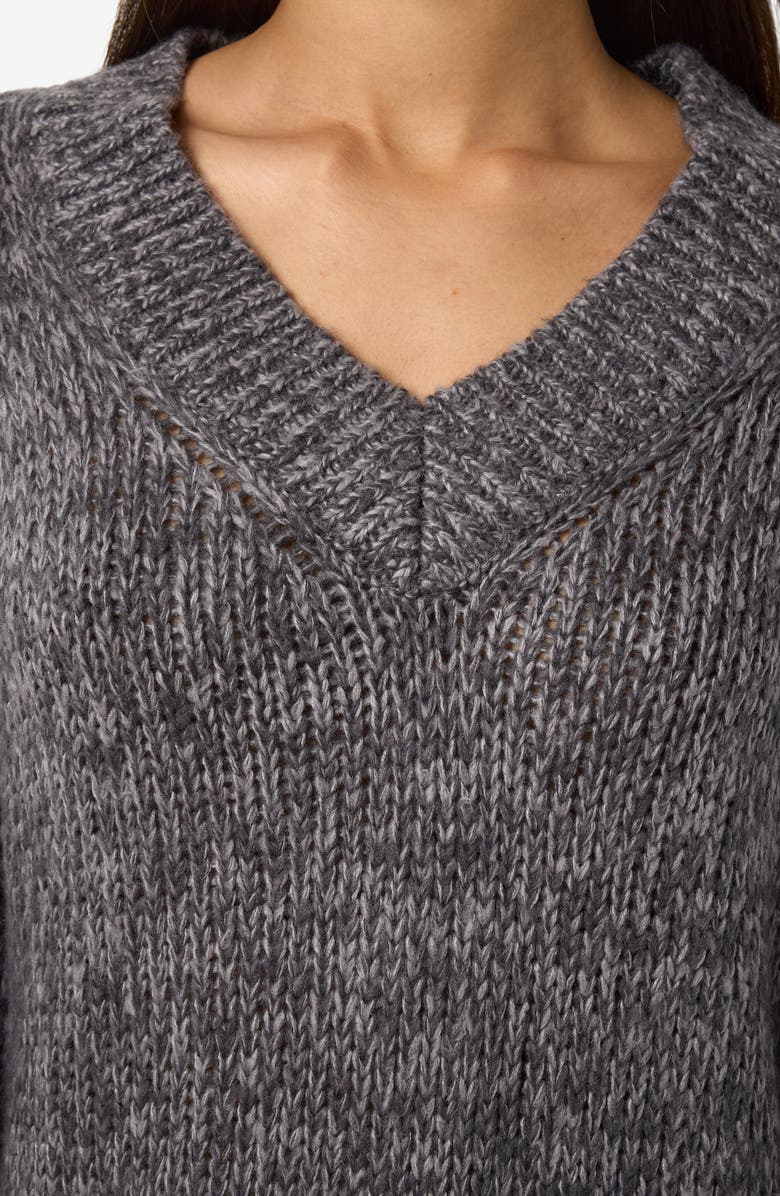 Noisy may Ginna V-Neck Long Sleeve Sweater Dress, Alternate, color,