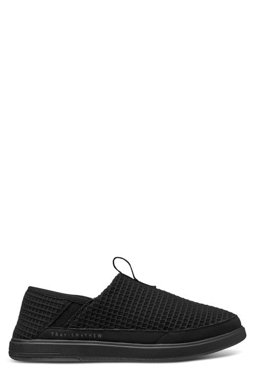 Travismathew The Modern Lounge Slip-on Sneaker In Black
