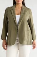 MAX STUDIO Oversize Brushed Twill Blazer