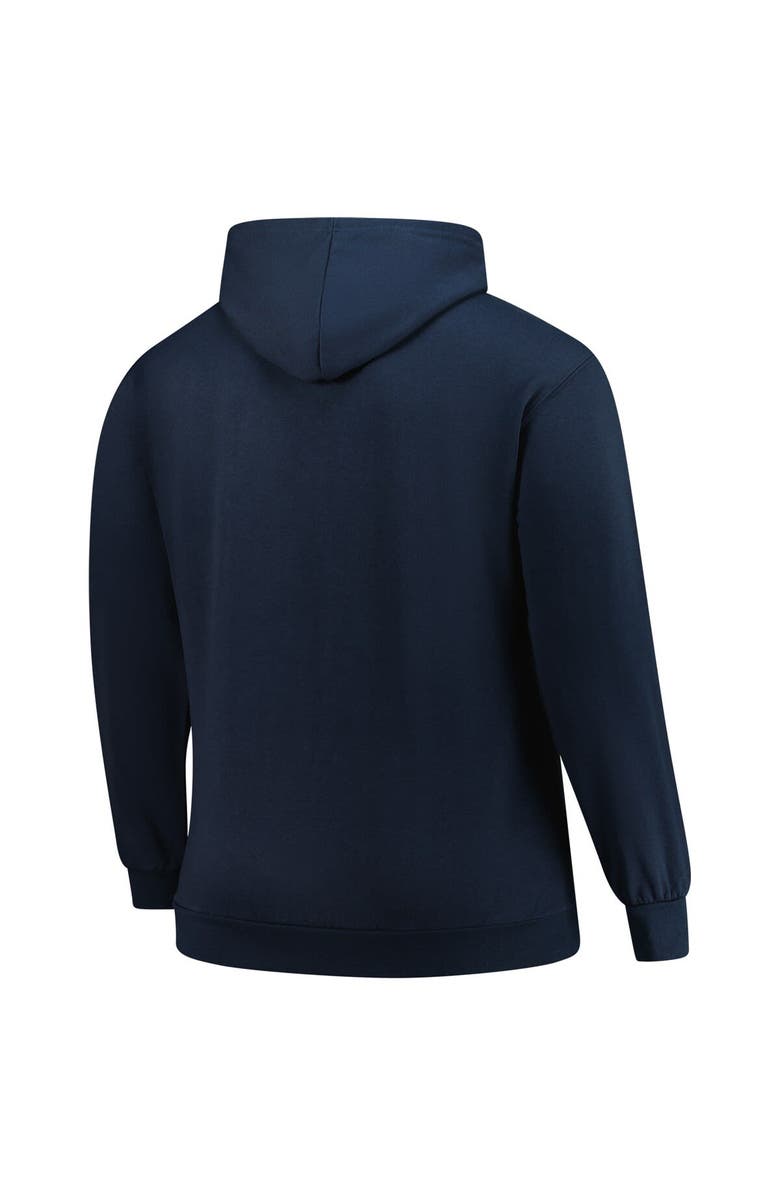 '47 Men's '47  Navy Cleveland Guardians Big & Tall Velocity Fleece Pullover Hoodie, Alternate, color, Navy