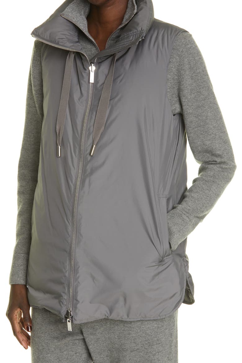 Dylan KindMade Water Resistant Reversible Down Vest, Alternate, color, ROCK