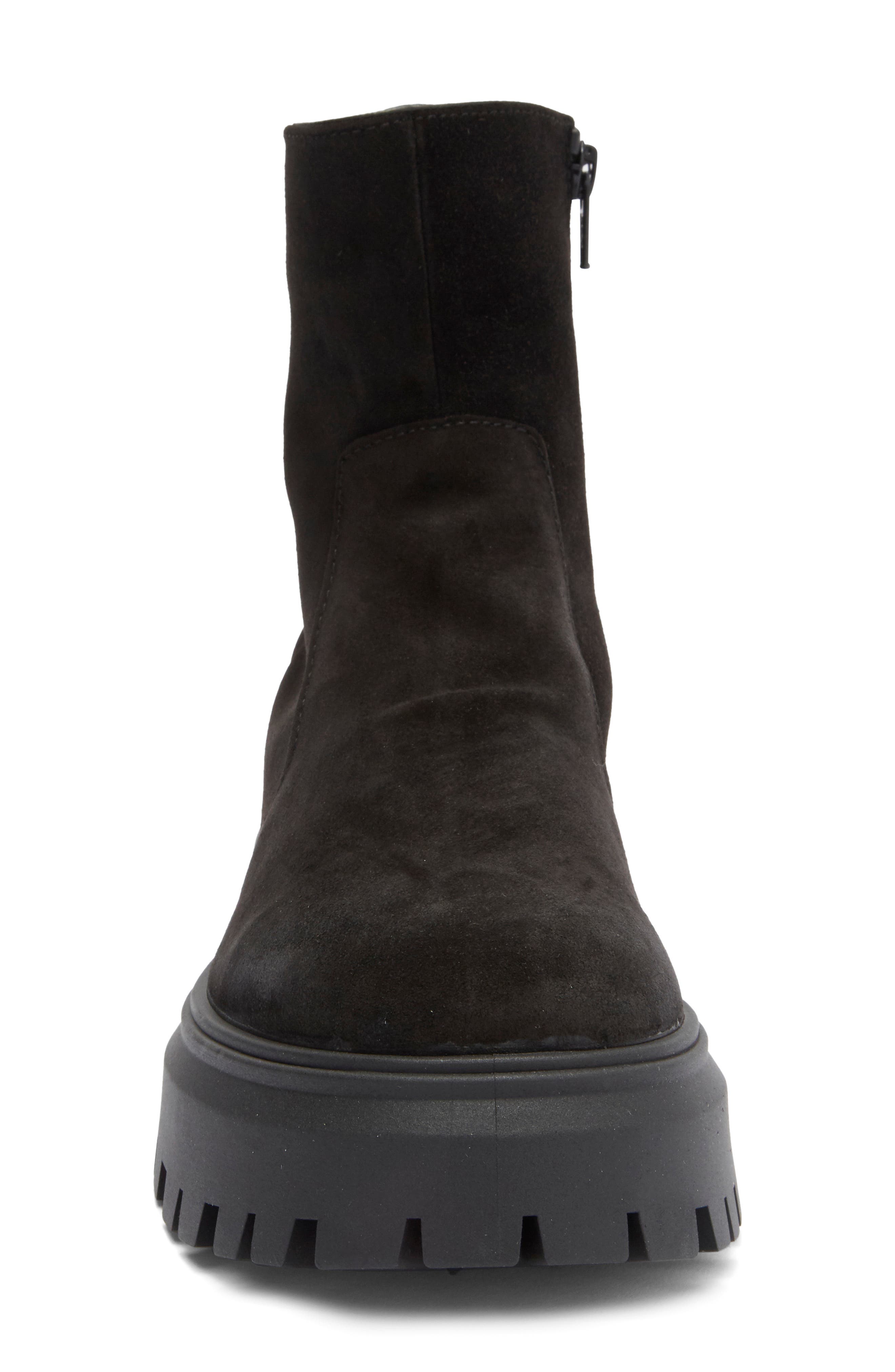 ASOS DESIGN Antigua Suede Sock Platform Boot, Alternate, color, 