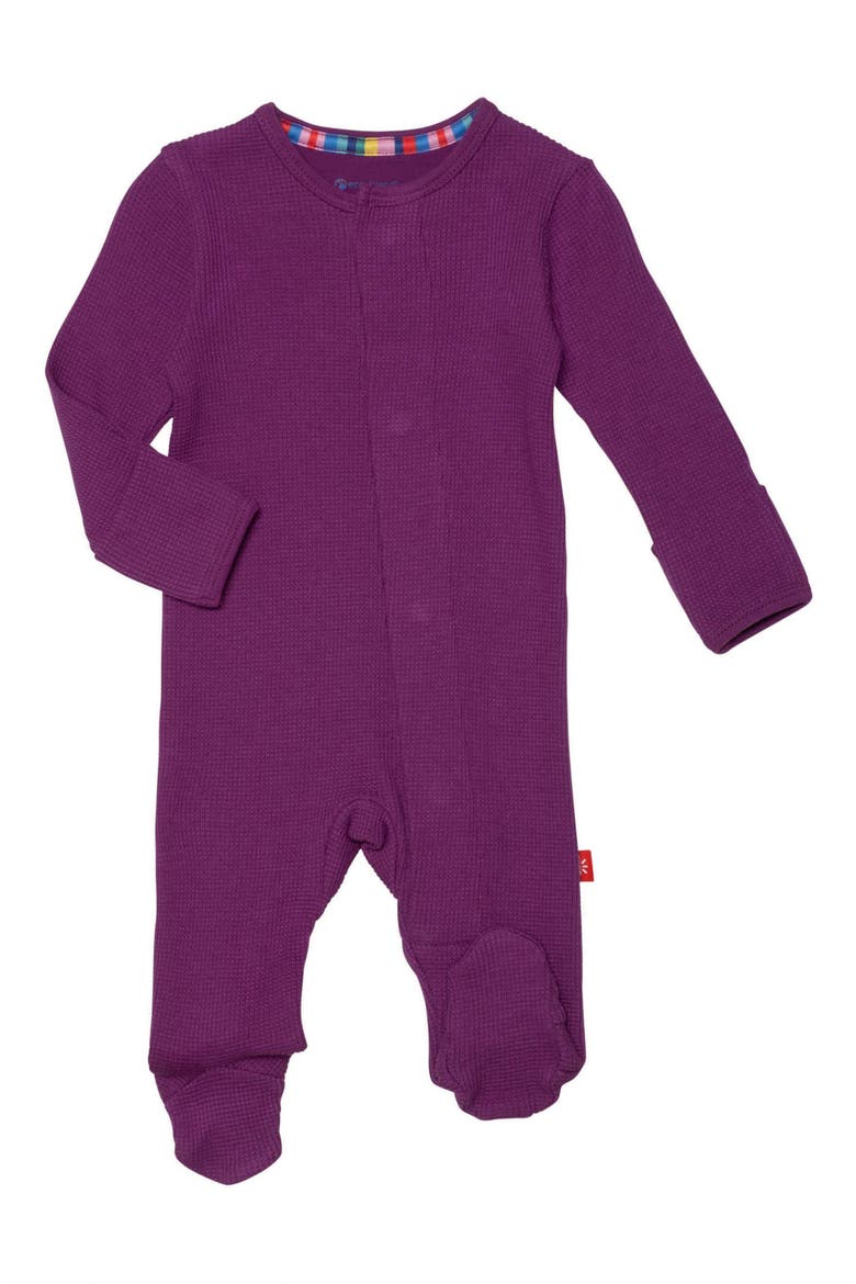 Elderberry Magnetic Footie, Main, color, ELDERBERRY