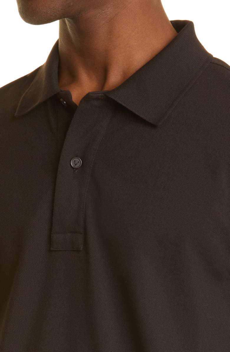 Bottega Veneta Short Sleeve Cotton Piqué Men's Polo, Alternate, color, 