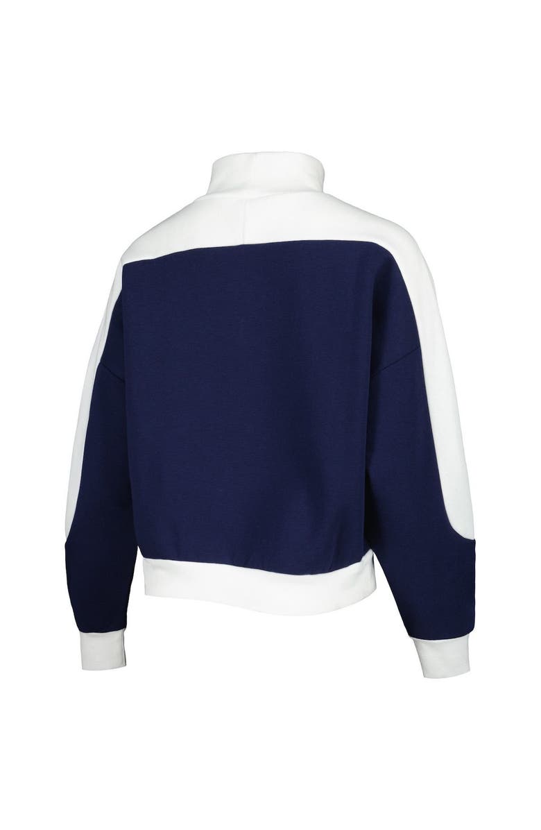 GAMEDAY COUTURE Women's Gameday Couture Navy Michigan Wolverines Make it a Mock Sporty Pullover Sweatshirt, Alternate, color, 