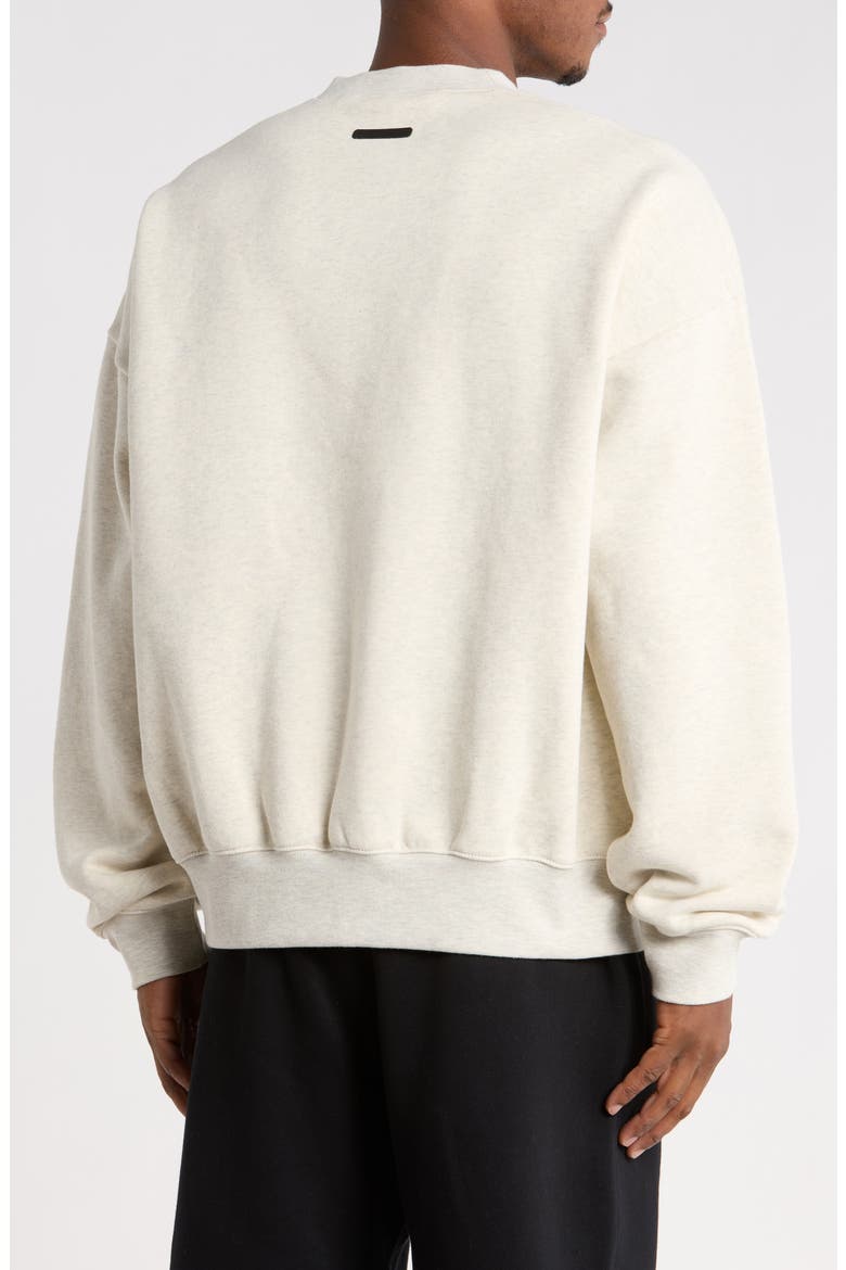 Essentials Crewneck Sweatshirt, Main, color, OATMEAL HEATHER