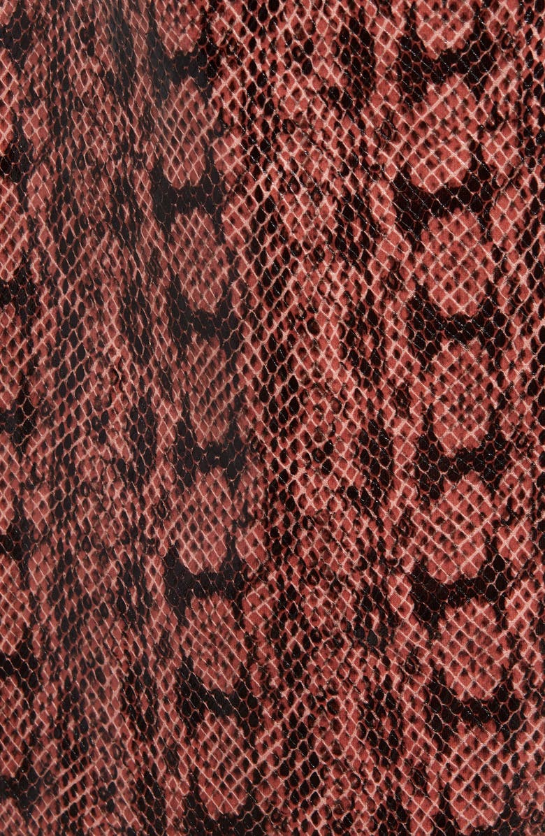 BLANKNYC Sneak Attack Snakeskin Trench Coat, Alternate, color, 