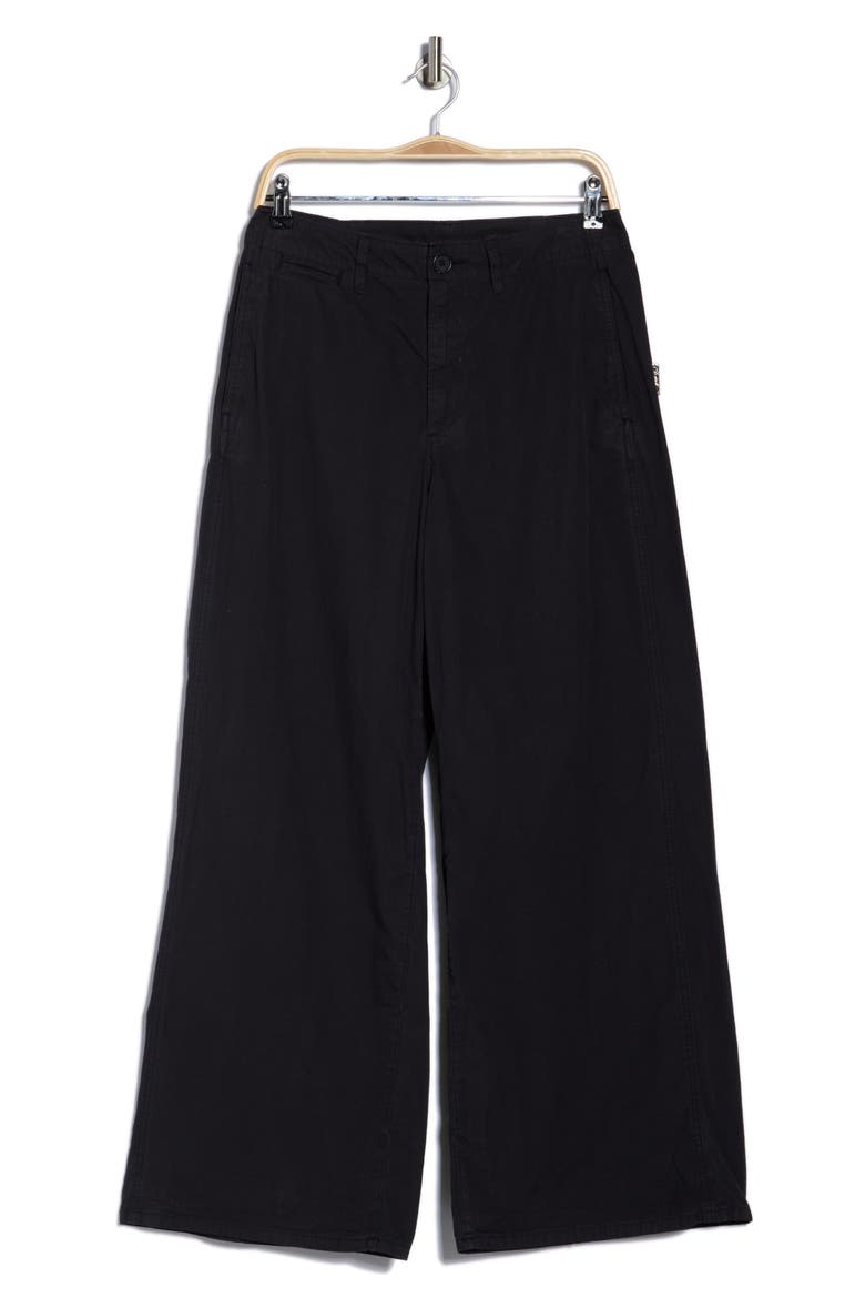 Evie High Waist Wide Leg Pants, Alternate, color, BLACK