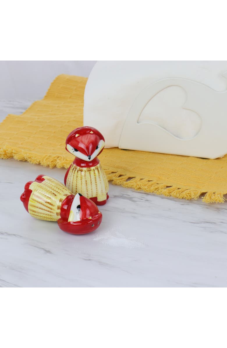 Gibson Home Woodland Fox Salt & Pepper Set, Alternate, color, Multi