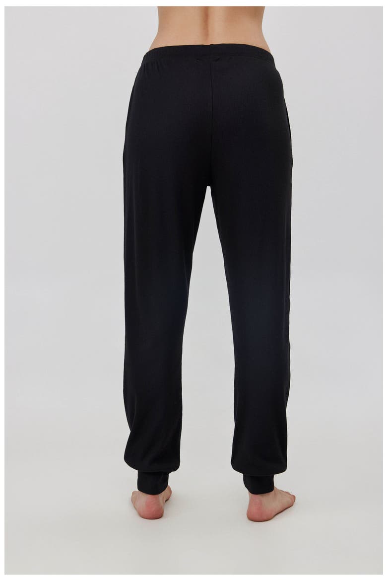 Sandy Days Loungewear Jogger Bottoms, Alternate, color, Black