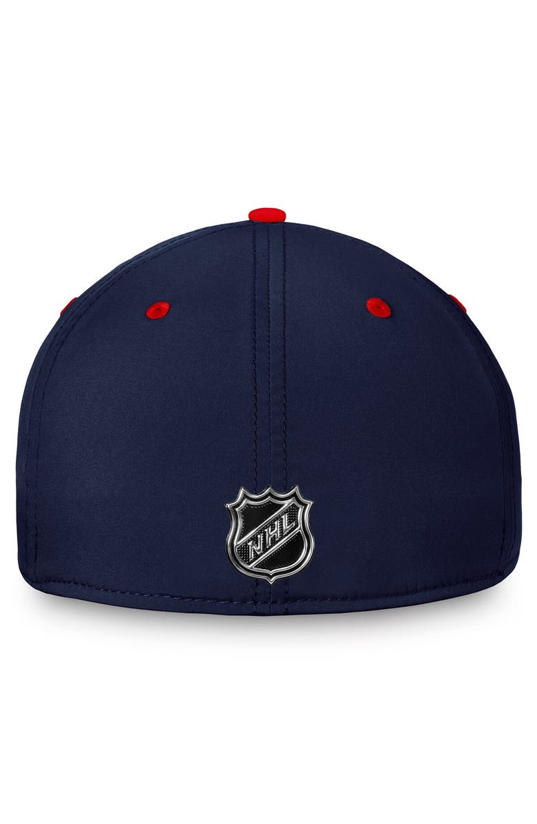 FANATICS Men's Fanatics Branded  Navy/Red Washington Capitals Authentic Pro Rink Two-Tone Flex Hat, Alternate, color, Navy