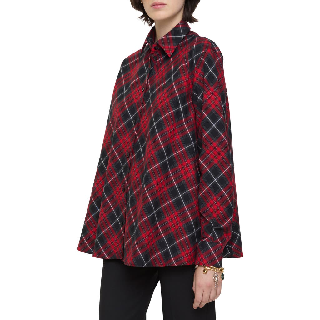 Burberry Relaxed Fit Check Cotton Flannel Shirt In Multi