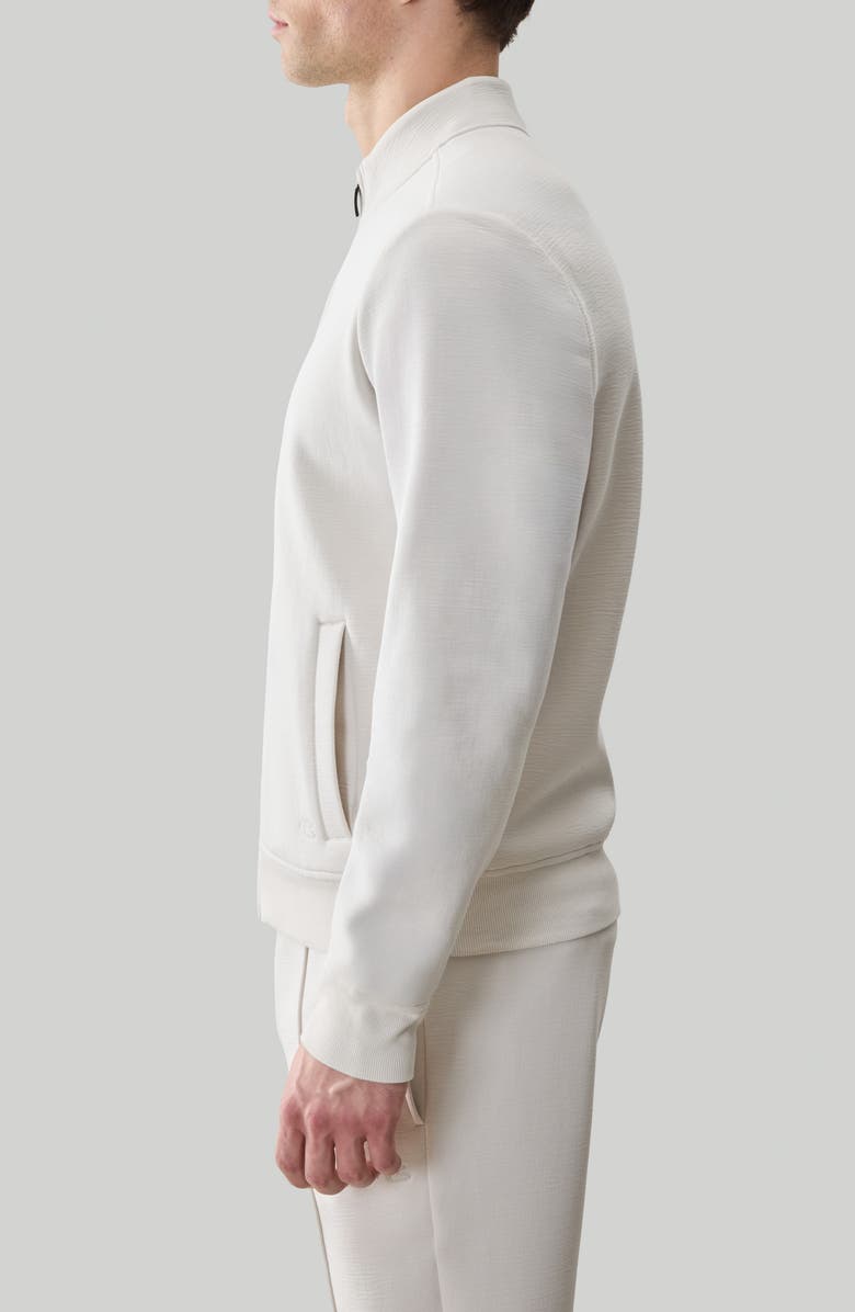 Robert Barakett Kenji Zip Track Jacket, Alternate, color, Swan