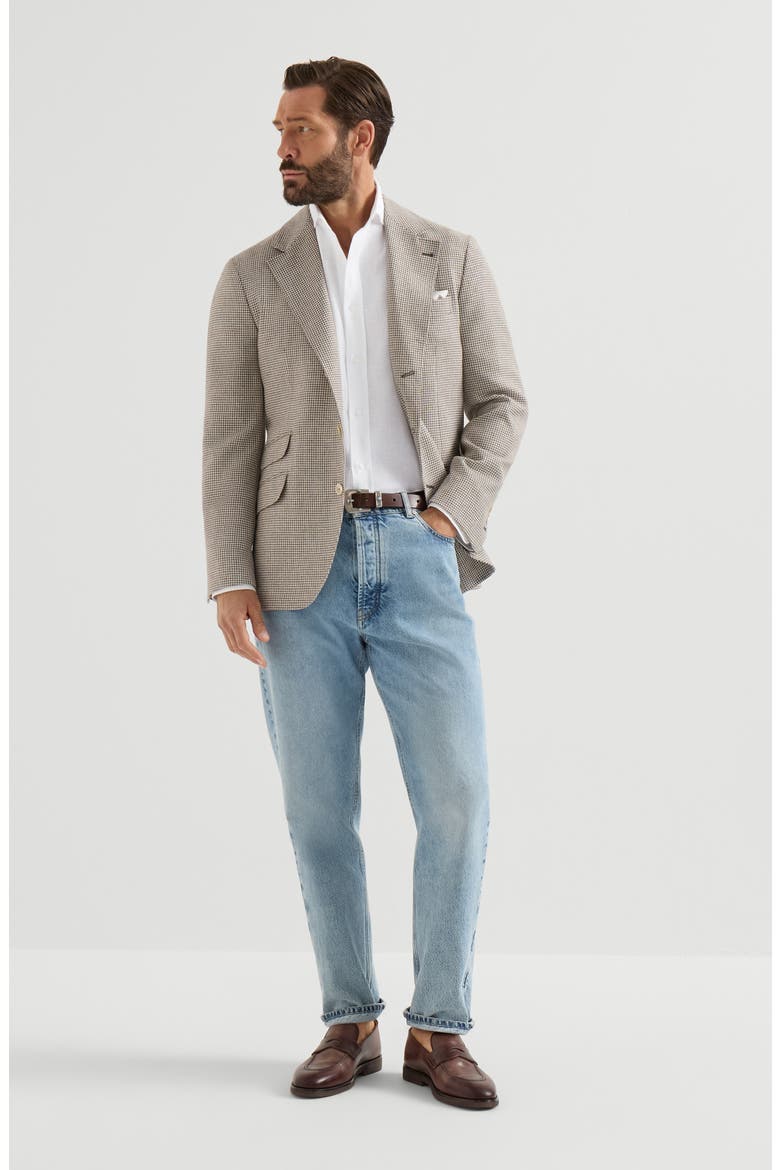 Linen shirt with spread collar, Alternate, color, White