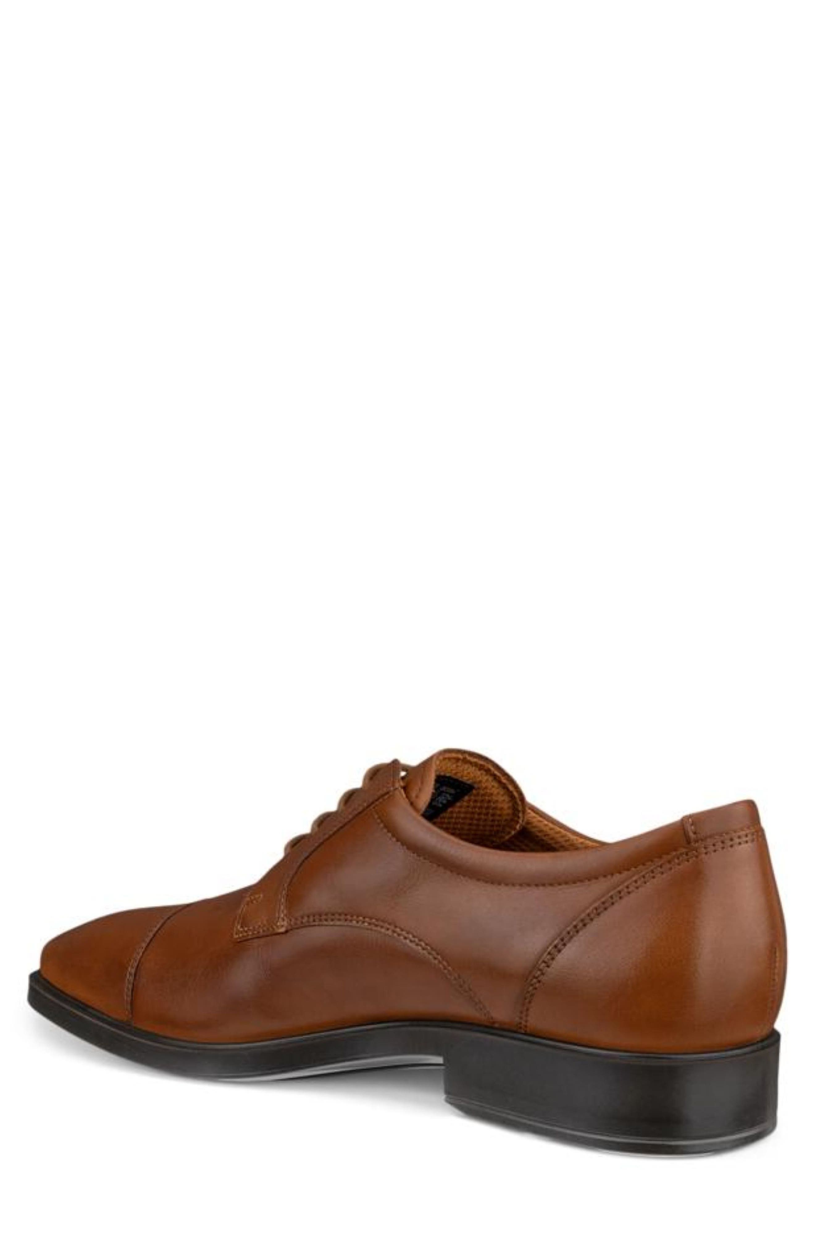 ECCO Metropole Milan Cap Toe Derby, Alternate, color, Saddle
