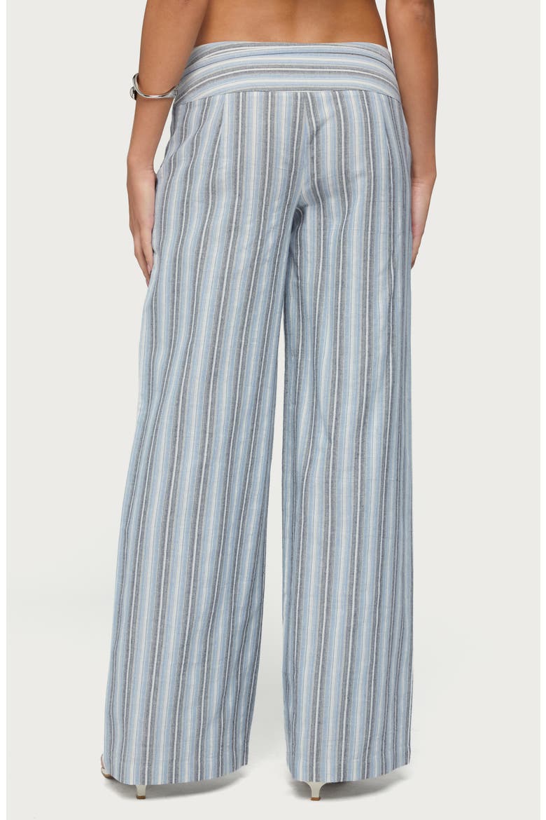 Chera Striped Wide Leg Pants, Alternate, color, BLUE