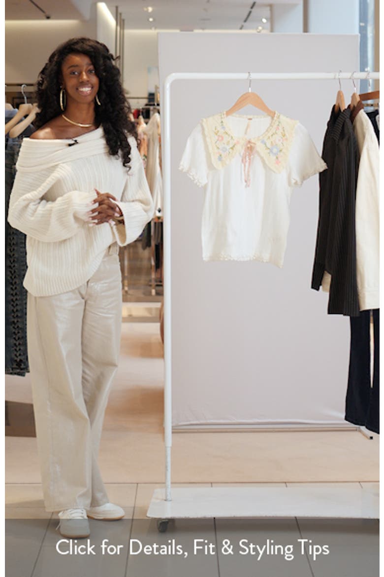 Sol Collared Pointelle T-Shirt video