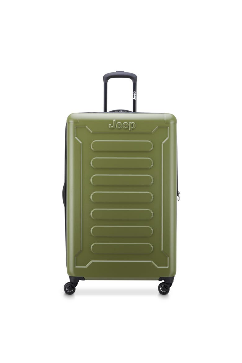 JH004C Checked-Large 28 Inch Hardside Expandable Luggage with Spinner Wheels, Main, color, Avocado