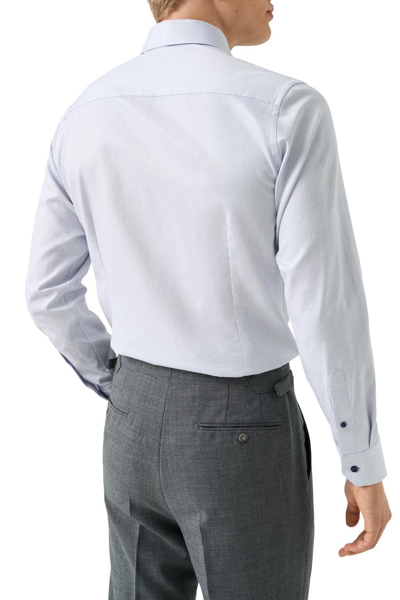Contemporary Fit Solid Cotton Dress Shirt, Alternate, color, DARK PURPLE