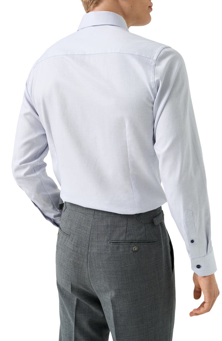 Eton Contemporary Fit Solid Cotton Dress Shirt, Alternate, color, Dark Purple