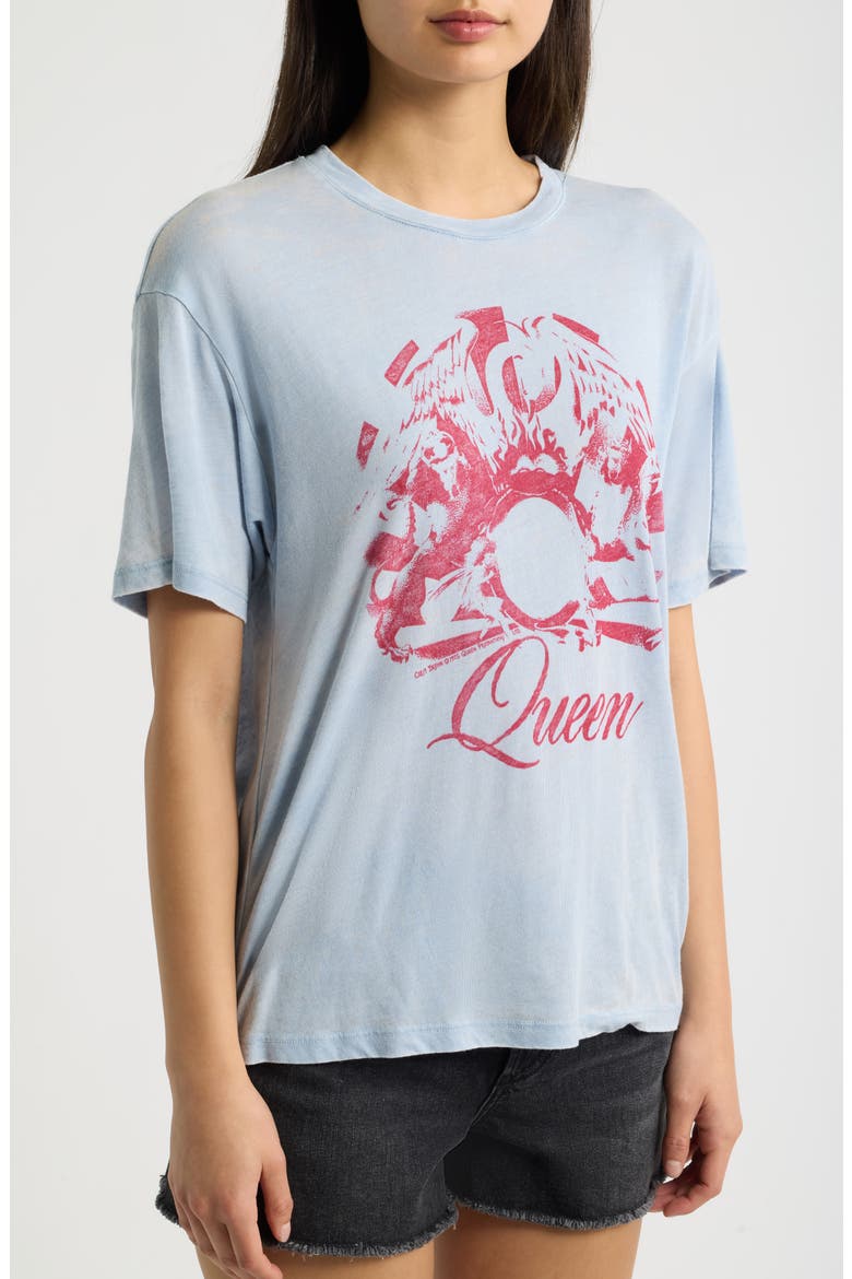 Queen Graphic Burnout T-Shirt, Alternate, color, POWDER BLUE