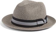 Nordstrom Classic Stripe Ribbon Fedora