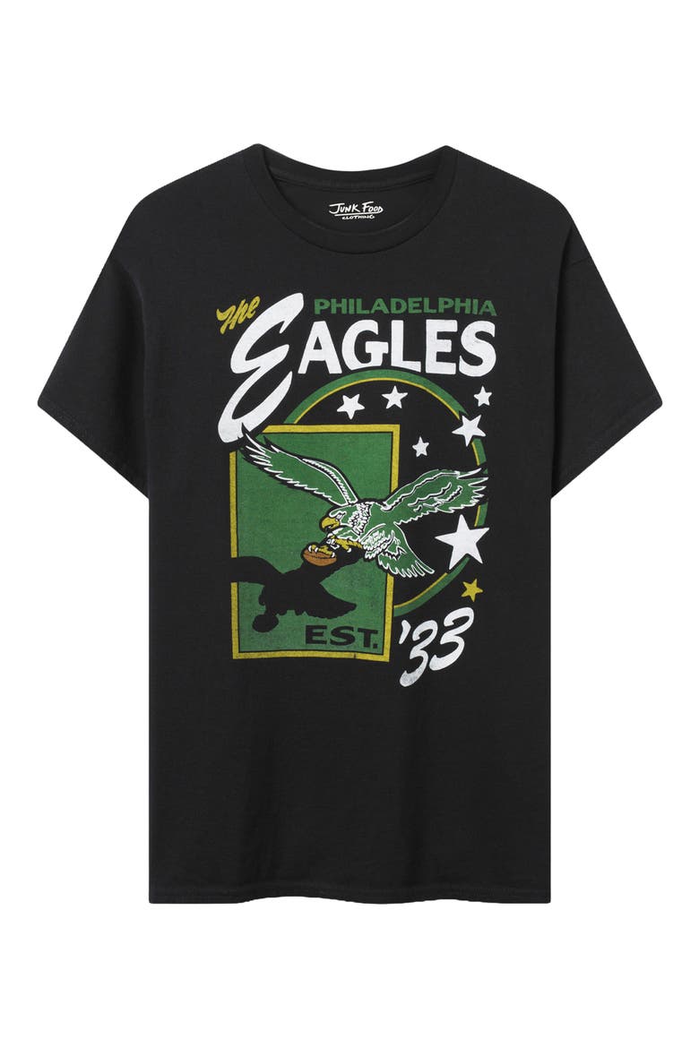 Philadelphia Eagles Star Power Cotton Graphic T-Shirt, Main, color, BLACK