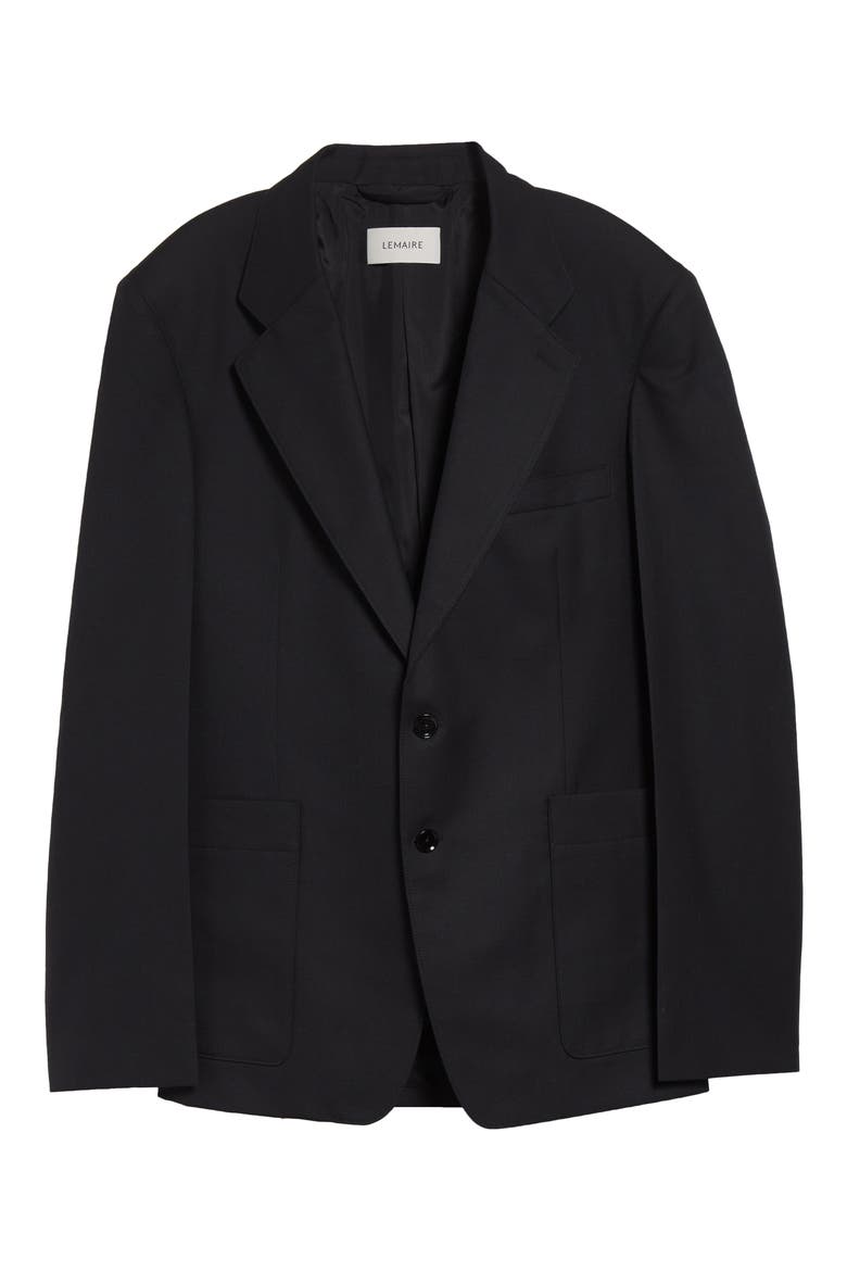 Tailored Single Breasted Jacket, Alternate, color, MARINE MELANGE