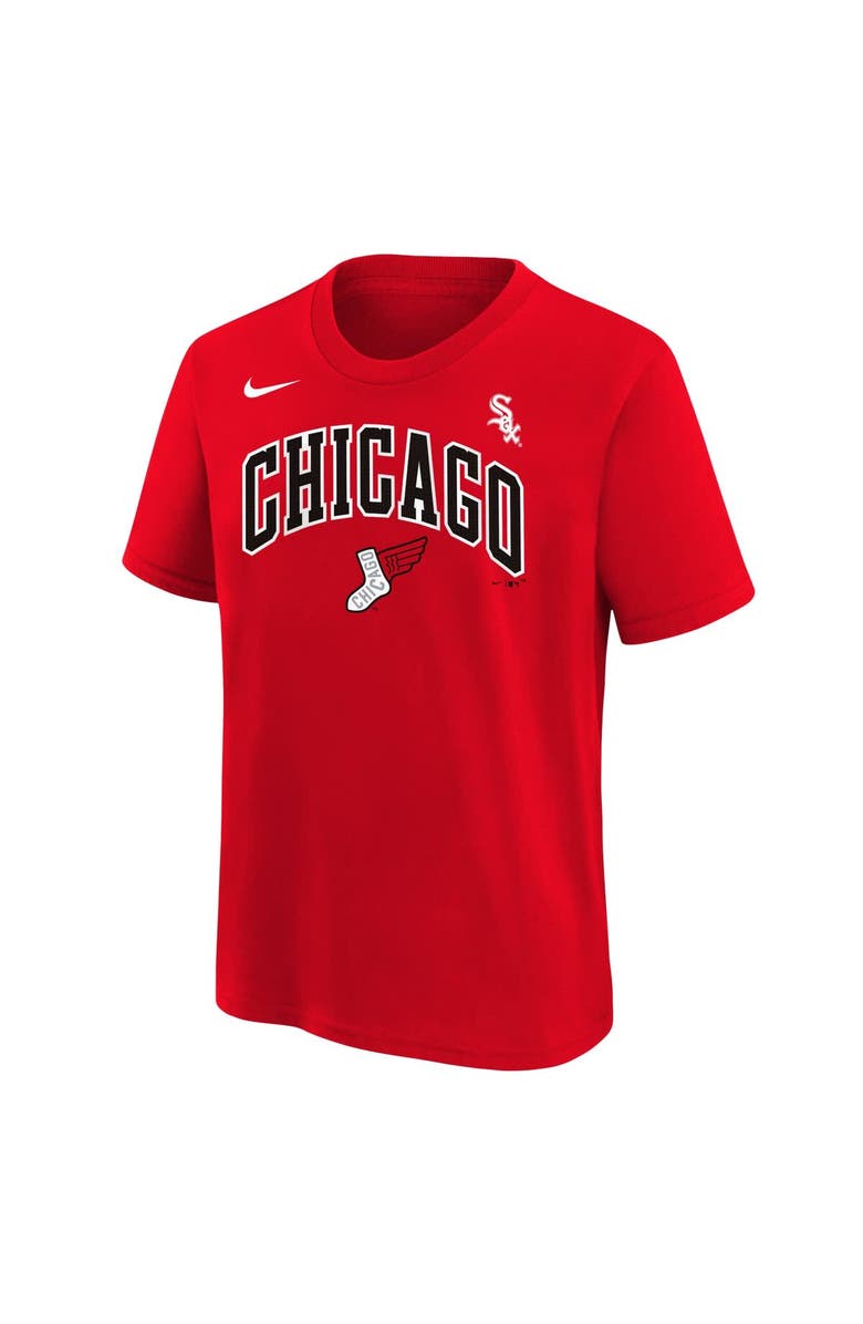 Nike Youth Nike Luis Robert Jr. Red Chicago White Sox Fuse City Connect Name & Number T-Shirt, Alternate, color, Red