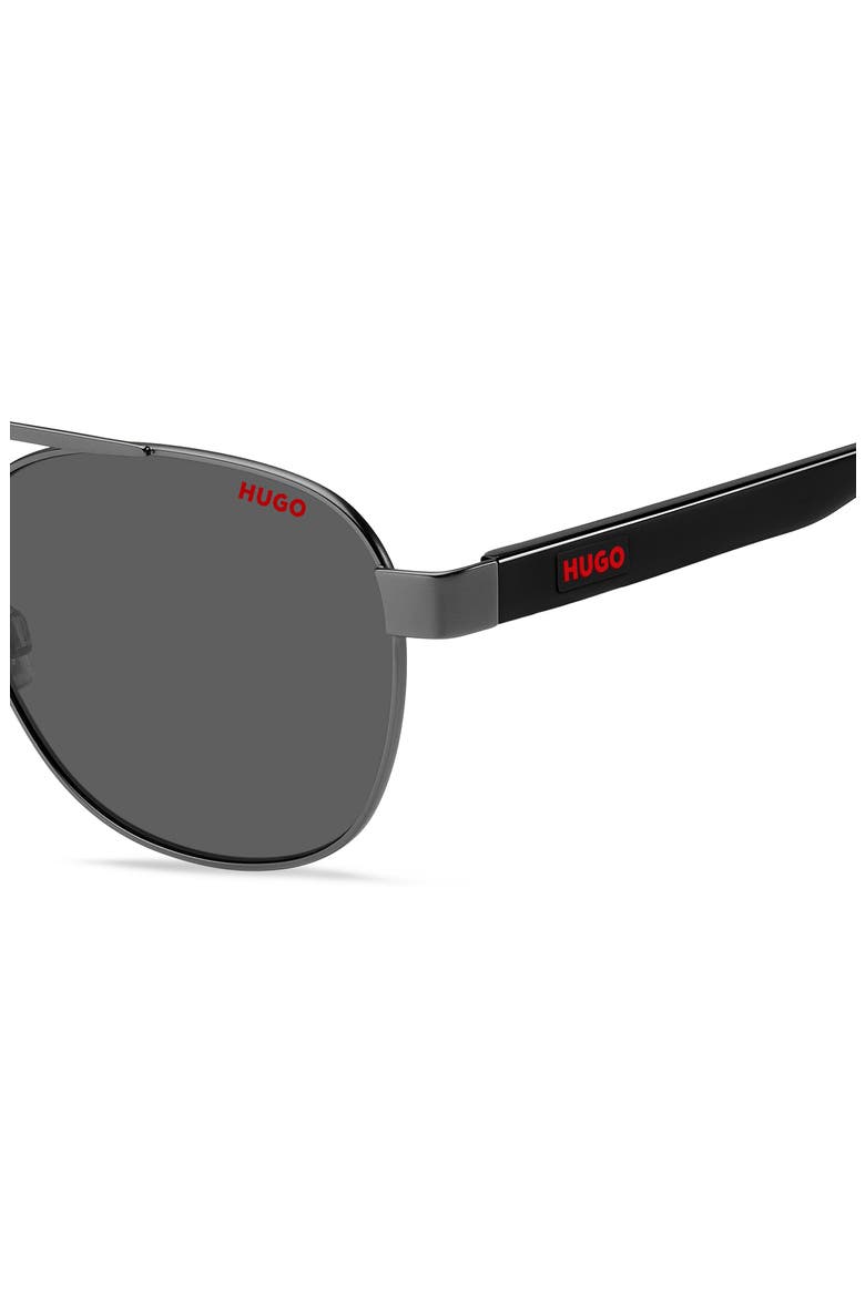 HG 1196/S Aviator Sunglasses, Alternate, color, MATTE DARK RUTHENIUM