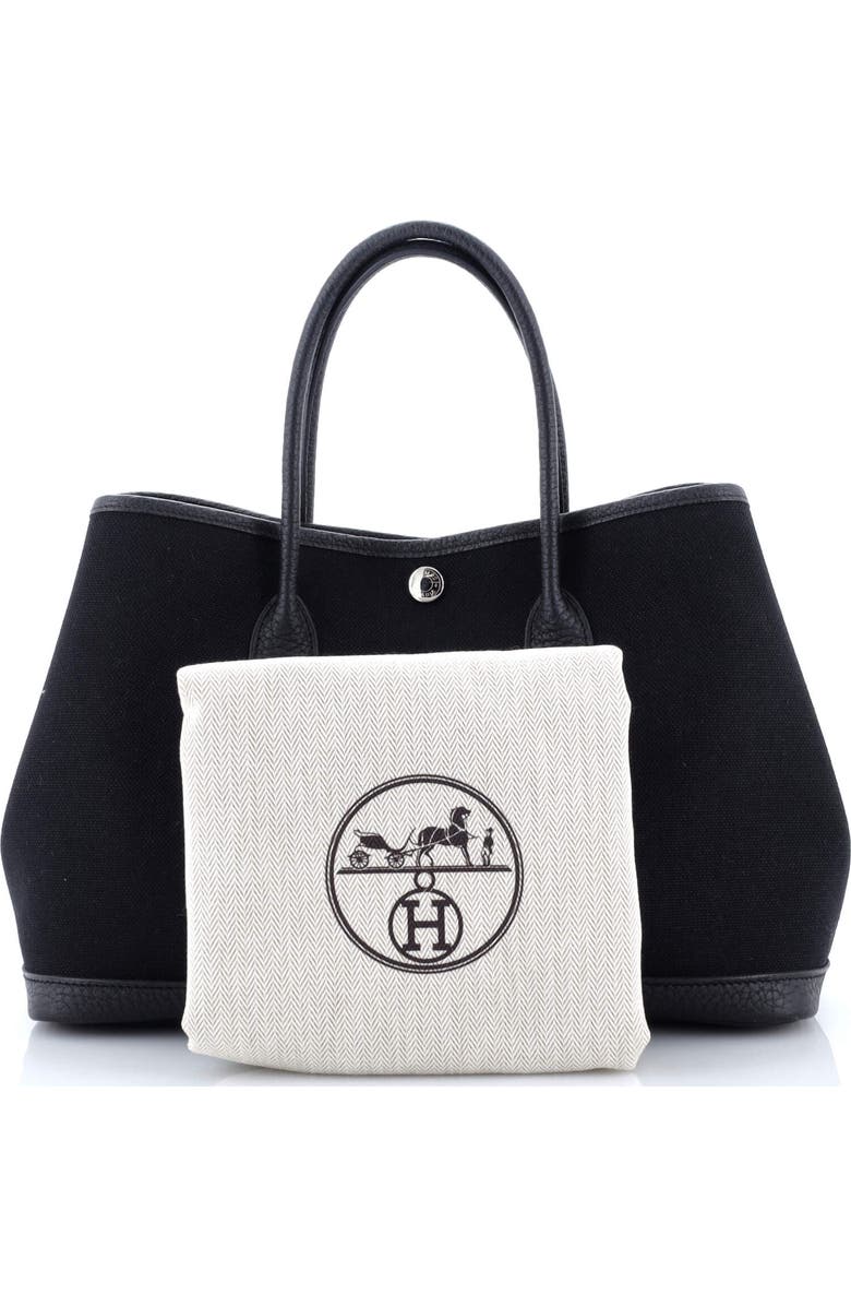 Pre-Owned Hermes Garden Party Tote Toile and Leather 30, Alternate, color,