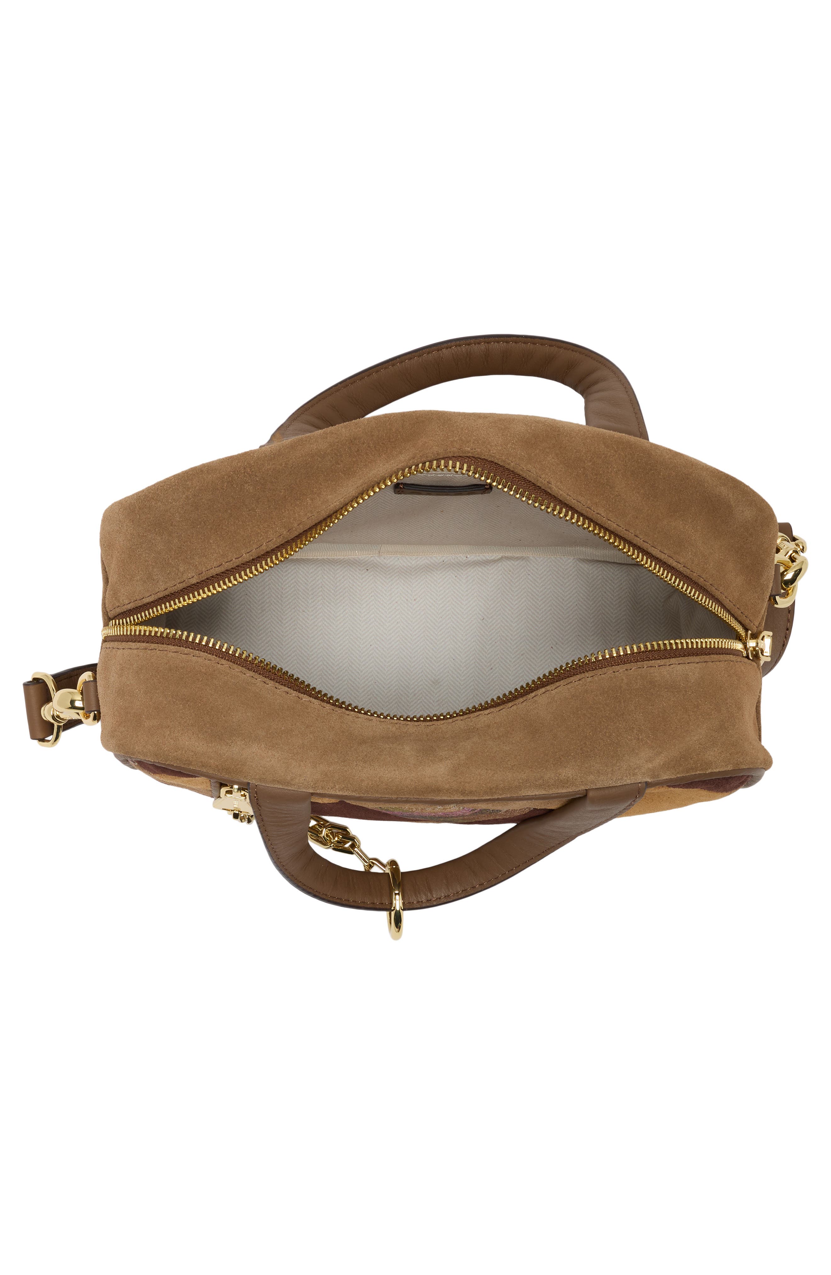 Brooklyn Leather Bowling Satchel, Alternate, color, PATCHWORK