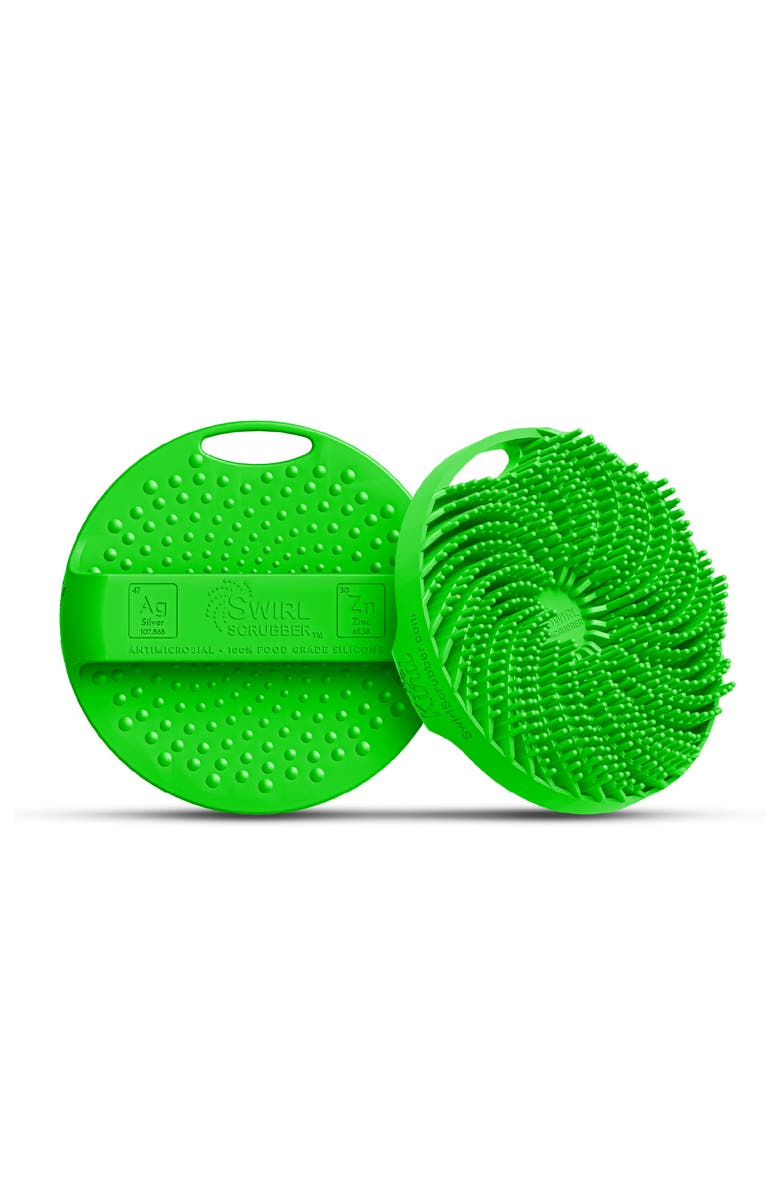 Swirl Scrubber Antimicrobial Silicone Body Scrubber, Alternate, color, Multicolored