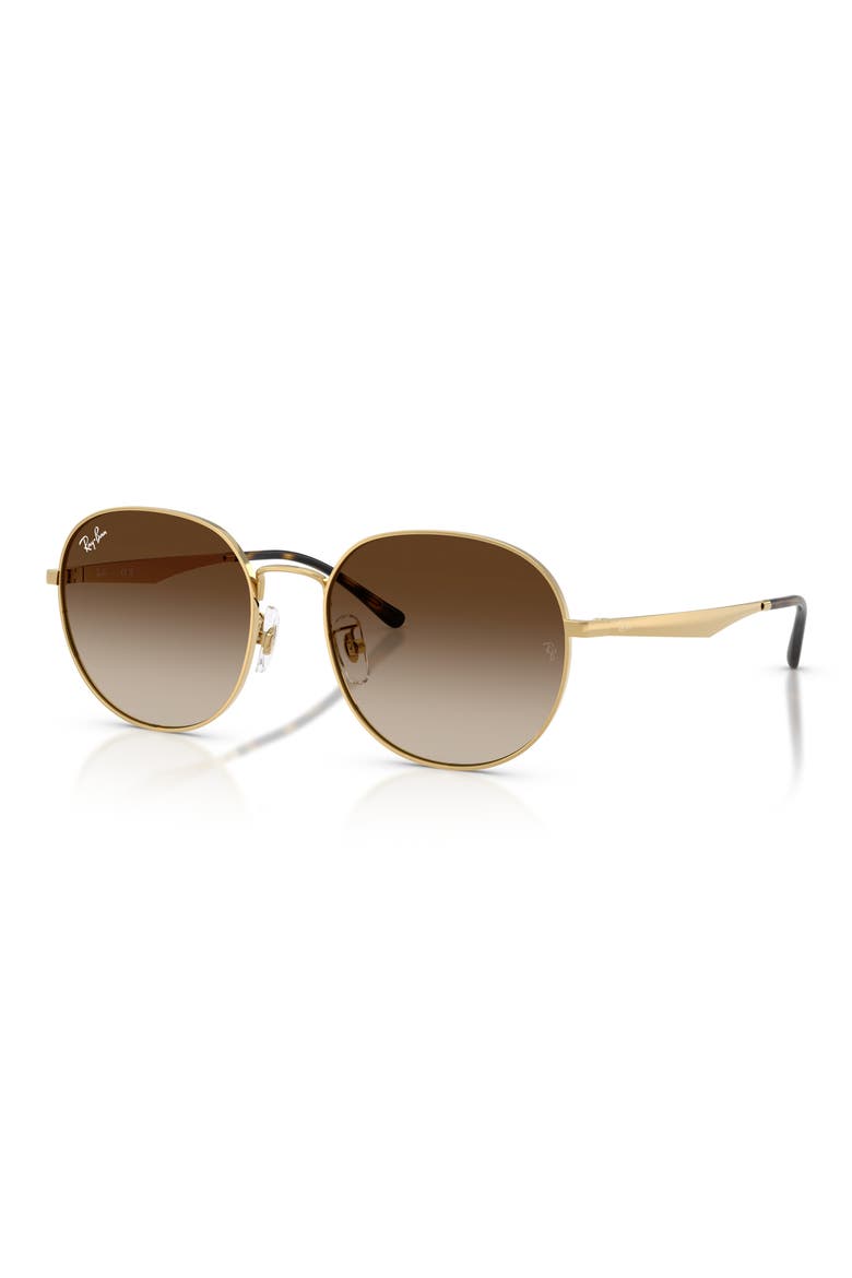 57mm Phantos Round Sunglasses, Alternate, color, ARISTA / BROWN GRADIENT