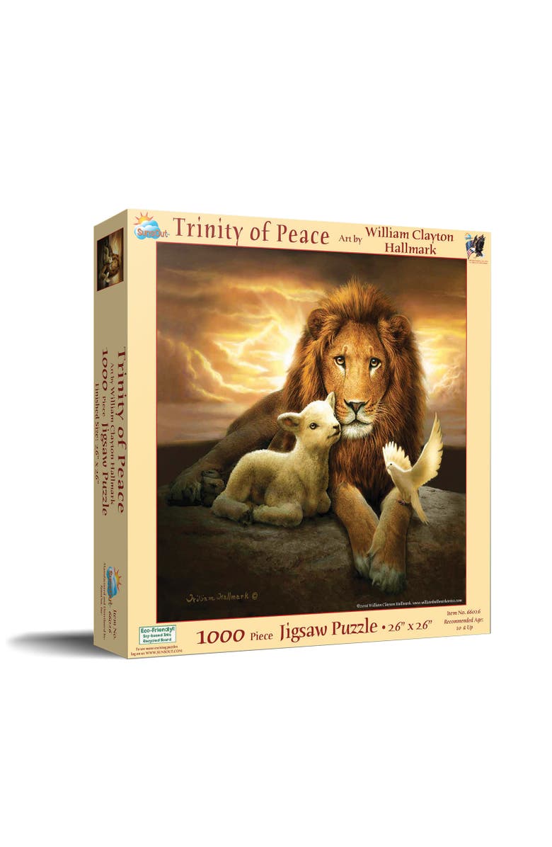 Sunsout Trinity of Peace 1000 piece Jigsaw Puzzle for Adults, Main, color, Multicolor