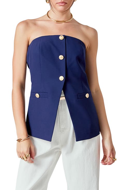 Strapless Suit Top