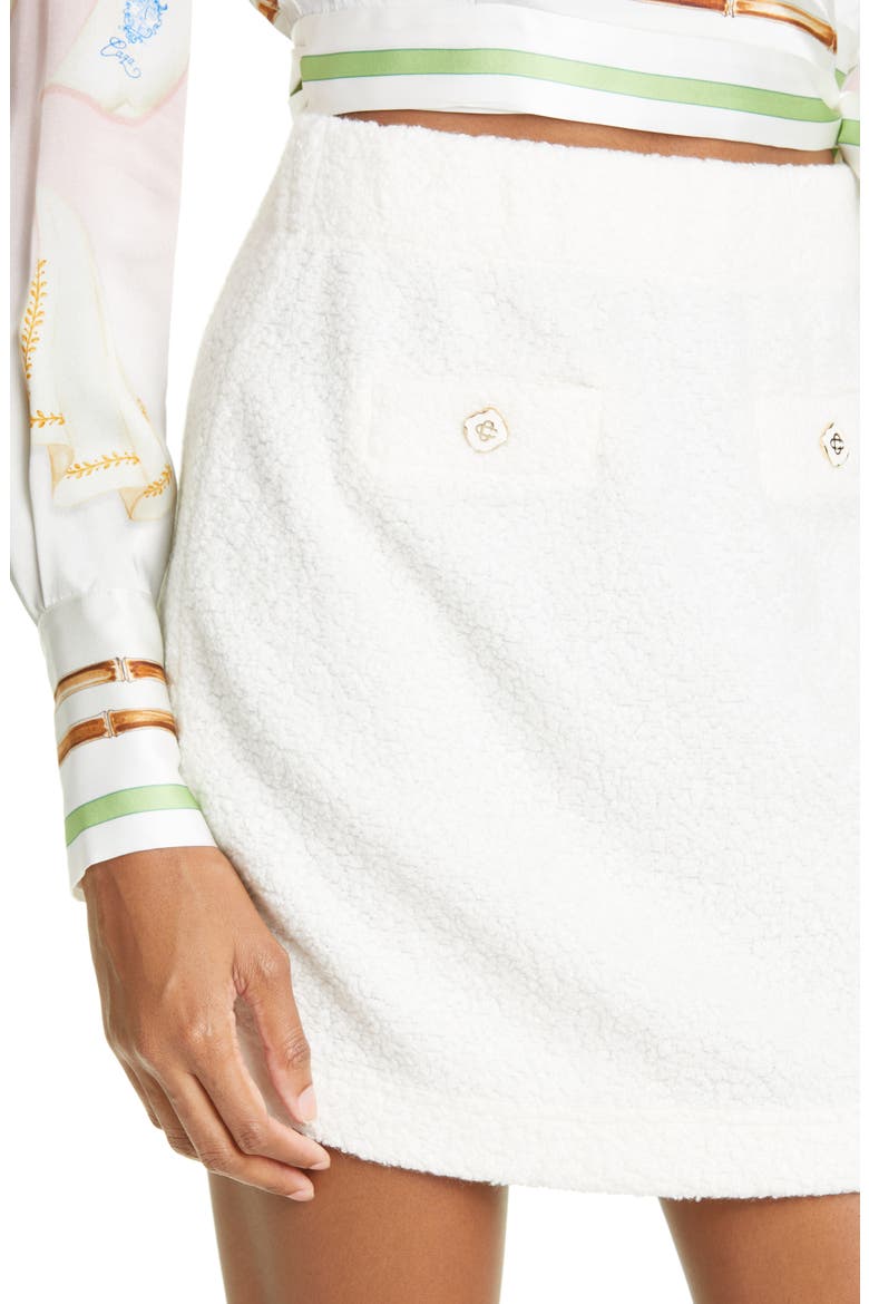 Terry Miniskirt, Alternate, color, OFF-WHITE