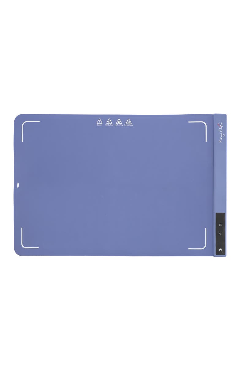 Megachef Silicone Warming Mat with Variable Temperature Settings & Digital Display, Alternate, color, Grey